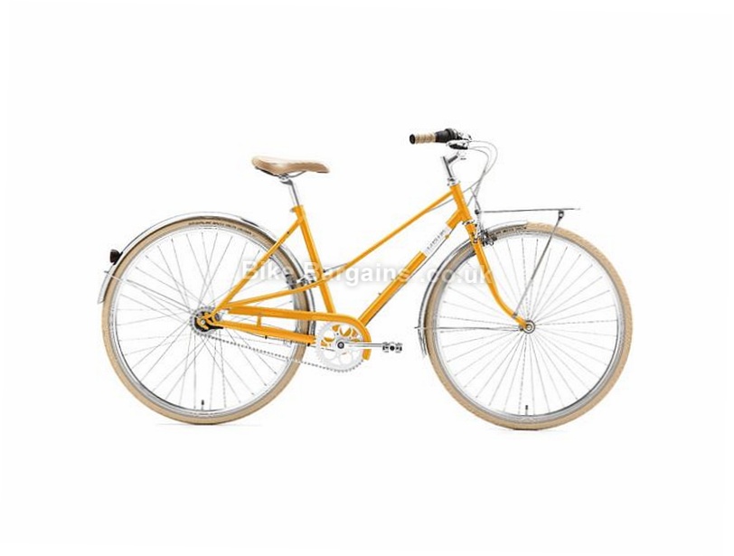 yellow hybrid bike