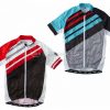 Madison Sportive Striped Full Zip Short Sleeve Jersey