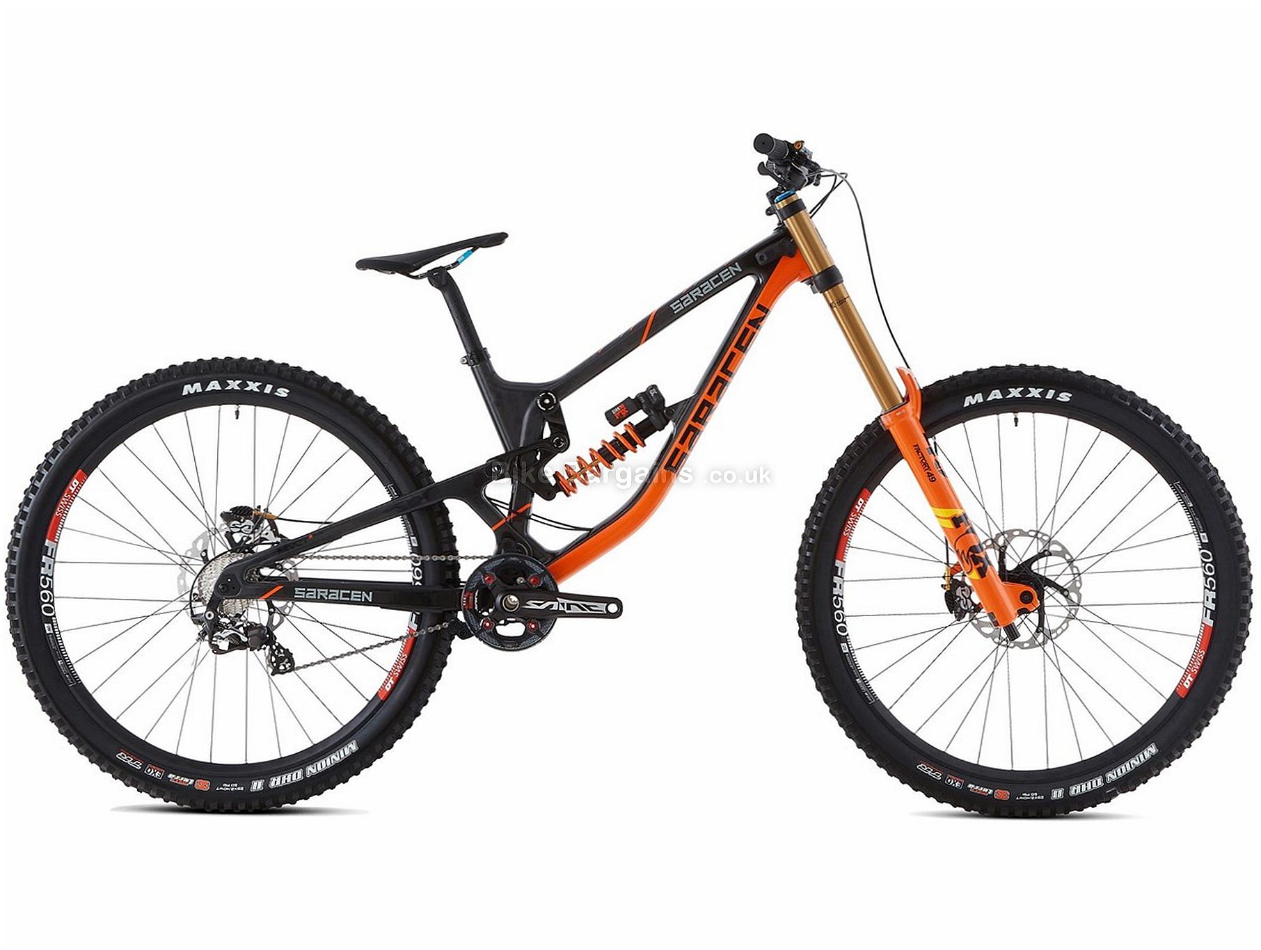 black orange bike