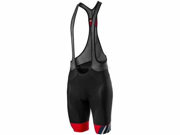 Castelli Free Aero Race 4 Kit Version Bib Shorts 2021 XXXL, Grey, Red, Blue, Black, weighs 172g, made from Polyester, Elastane