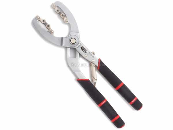 Feedback Sports Cassette Pliers Black, Red, Silver, weighs 454g, for 5 to 12 Speed, made from Steel with PVC handle